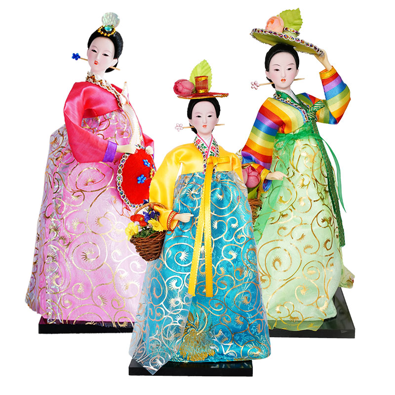 Korean Lifestyle Movie - 30CM koreańska lalka narodowa ślub kreatywne
