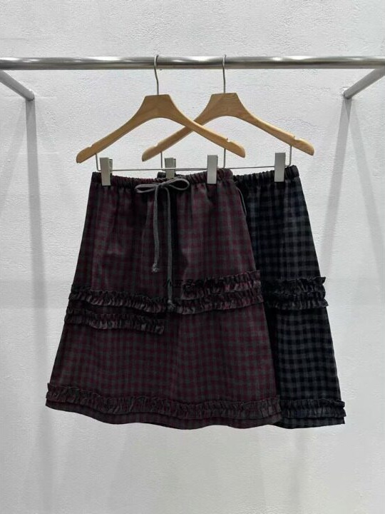 Retro spódnica w kratę z koron – Korean Girls Lifestyle recenzja i cena